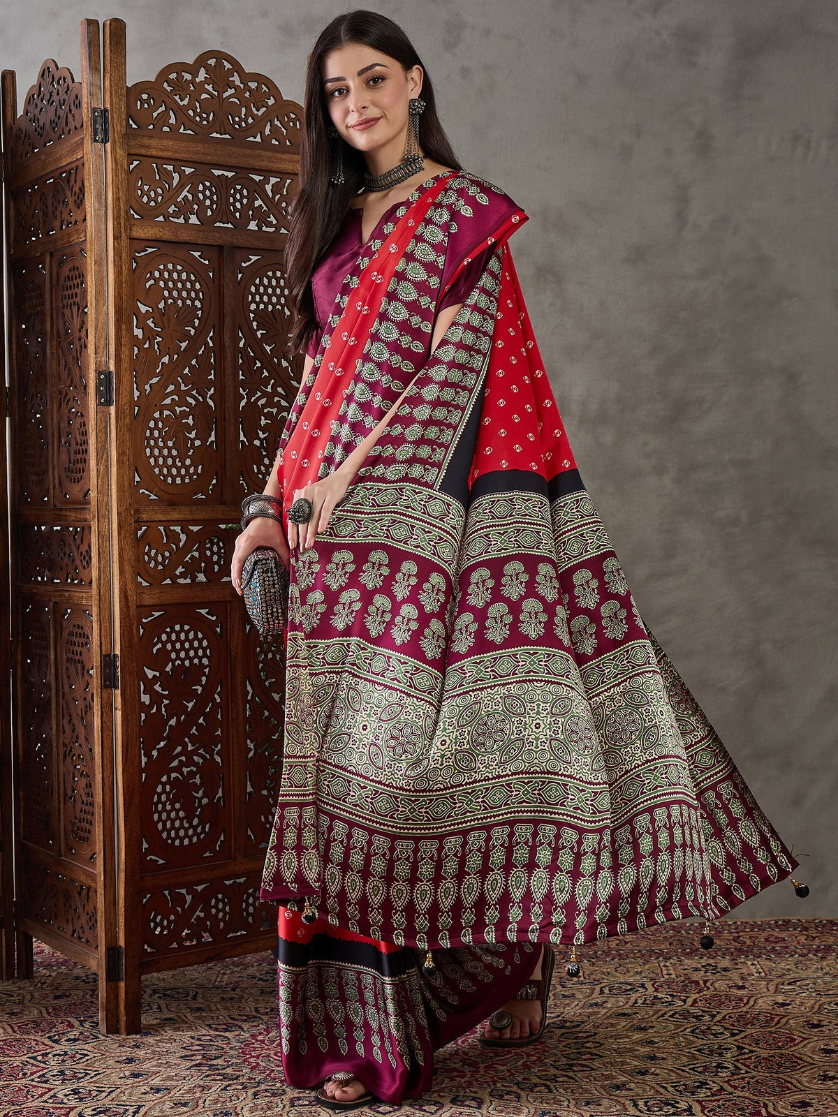 Samyra Lightweight Semi Modal Saree for Festive Occasions ClothsVilla