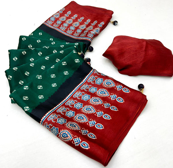 Samyra Lightweight Semi Modal Saree for Festive Occasions ClothsVilla