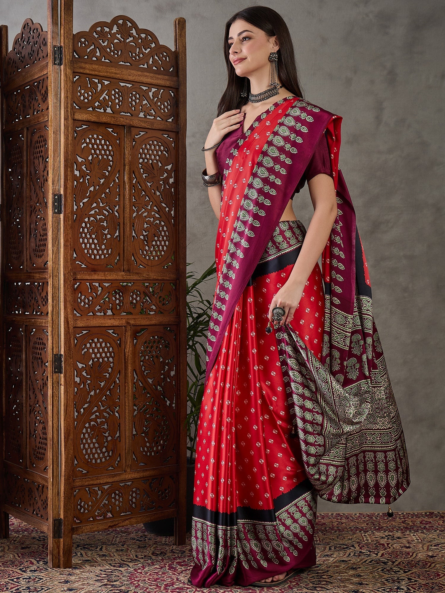 Samyra Lightweight Semi Modal Saree for Festive Occasions ClothsVilla