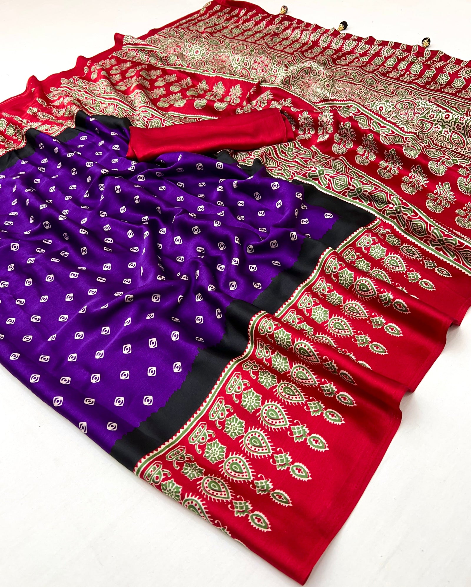 Samyra Lightweight Semi Modal Saree for Festive Occasions ClothsVilla