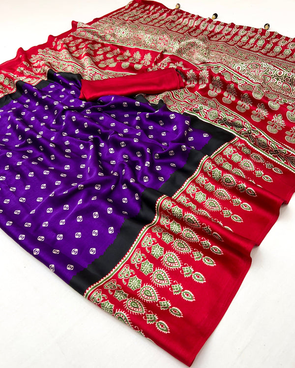 Samyra Lightweight Semi Modal Saree for Festive Occasions ClothsVilla