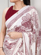 Load image into Gallery viewer, Satin Silk Floral Printed Saree ClothsVilla