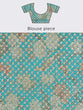 Load image into Gallery viewer, Sea green colour Organza Floral design digital print Semi-Stitched Lehenga choli &amp; Dupatta ClothsVilla