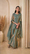 Load image into Gallery viewer, Sea Green Fandy Top Sharara Set ClothsVilla