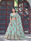 Sea Green Georgette Lehenga Choli ClothsVilla
