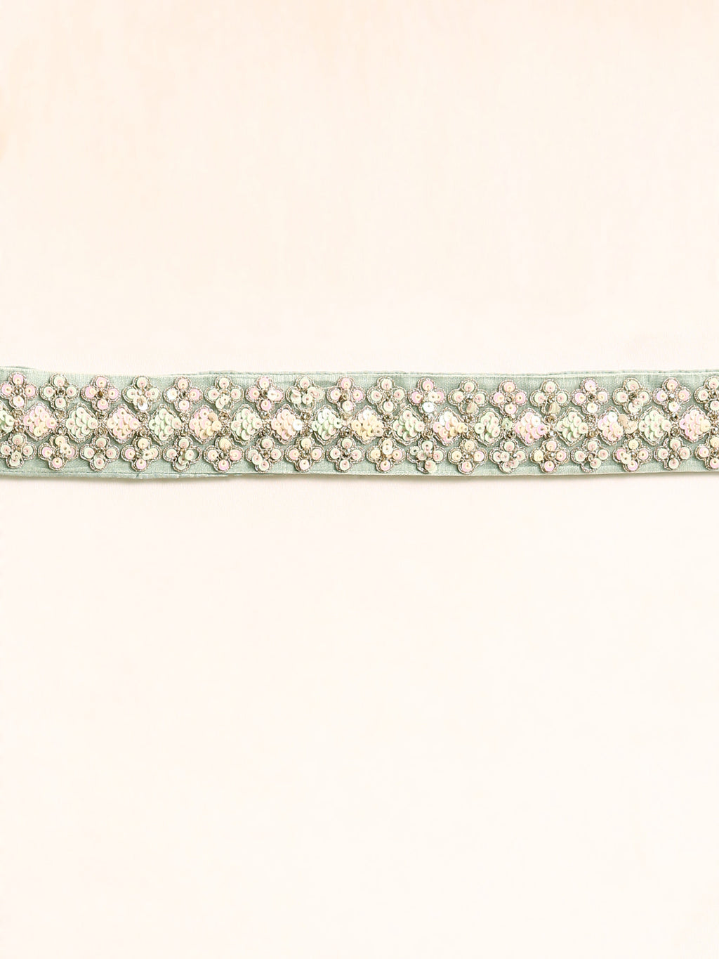 Sea green Net Multi Sequins with heavy Zarkan embroidery Semi-Stitched Lehenga choli & Dupatta Clothsvilla