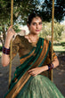 Load image into Gallery viewer, Sea Green Royal Jacquard Silk Pattu Lehenga Choli Collection with Zari Work ClothsVilla