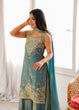 Load image into Gallery viewer, Sea Green Silk Embroidered Sharara Set ClothsVilla