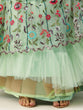 Load image into Gallery viewer, Seagreen - Net Sequin Embroidered Semi-Stitched Lehenga Clothsvilla