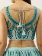 Load image into Gallery viewer, Seagreen Net Sequins Embroidered Semi-Stitched Lehenga &amp; Blouse with Dupatta Clothsvilla