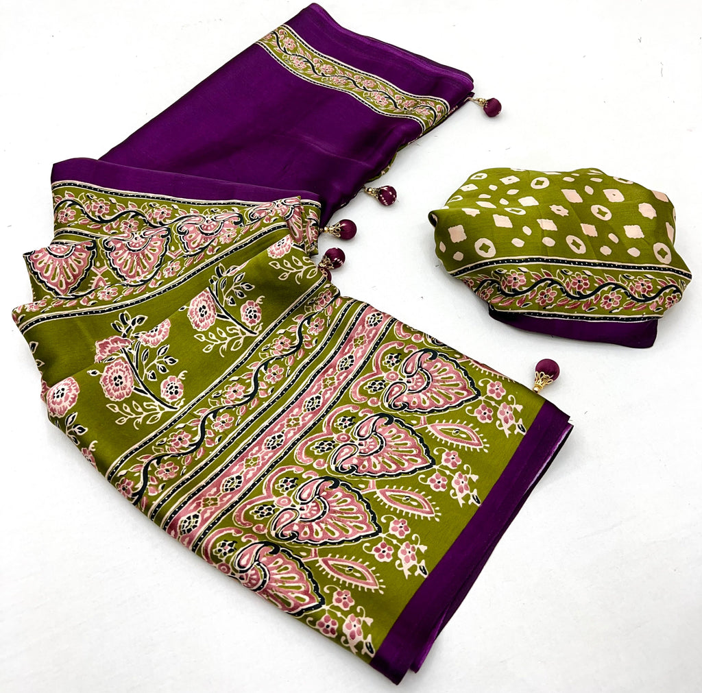 Meherika Elegant Semi Modal Saree for Wedding Functions ClothsVilla