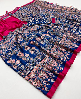 Meherika Elegant Semi Modal Saree for Wedding Functions ClothsVilla