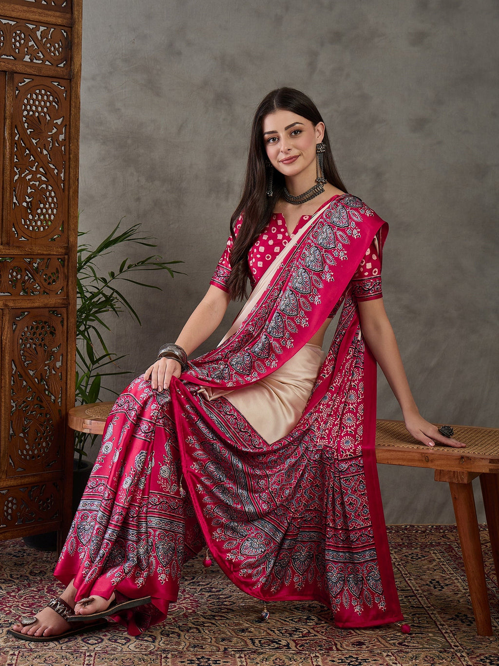 Meherika Elegant Semi Modal Saree for Wedding Functions ClothsVilla