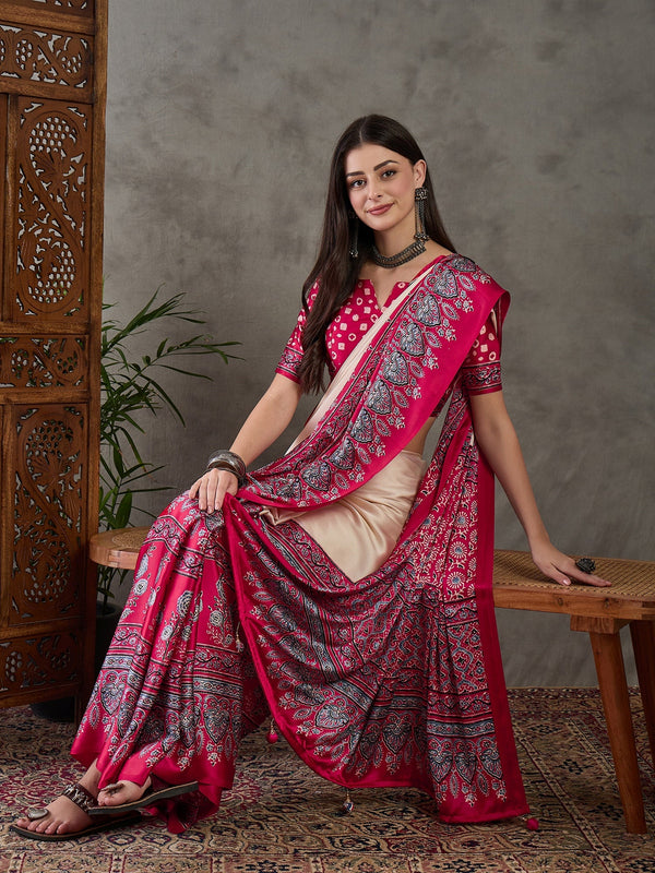 Meherika Elegant Semi Modal Saree for Wedding Functions ClothsVilla