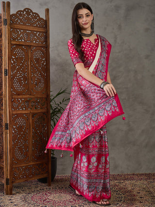 Meherika Elegant Semi Modal Saree for Wedding Functions ClothsVilla
