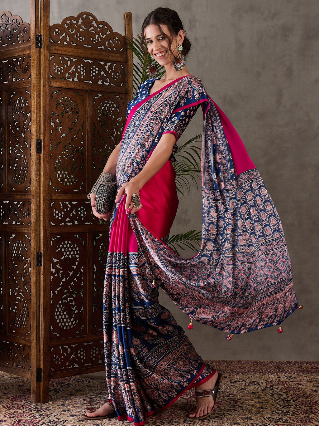 Meherika Elegant Semi Modal Saree for Wedding Functions ClothsVilla