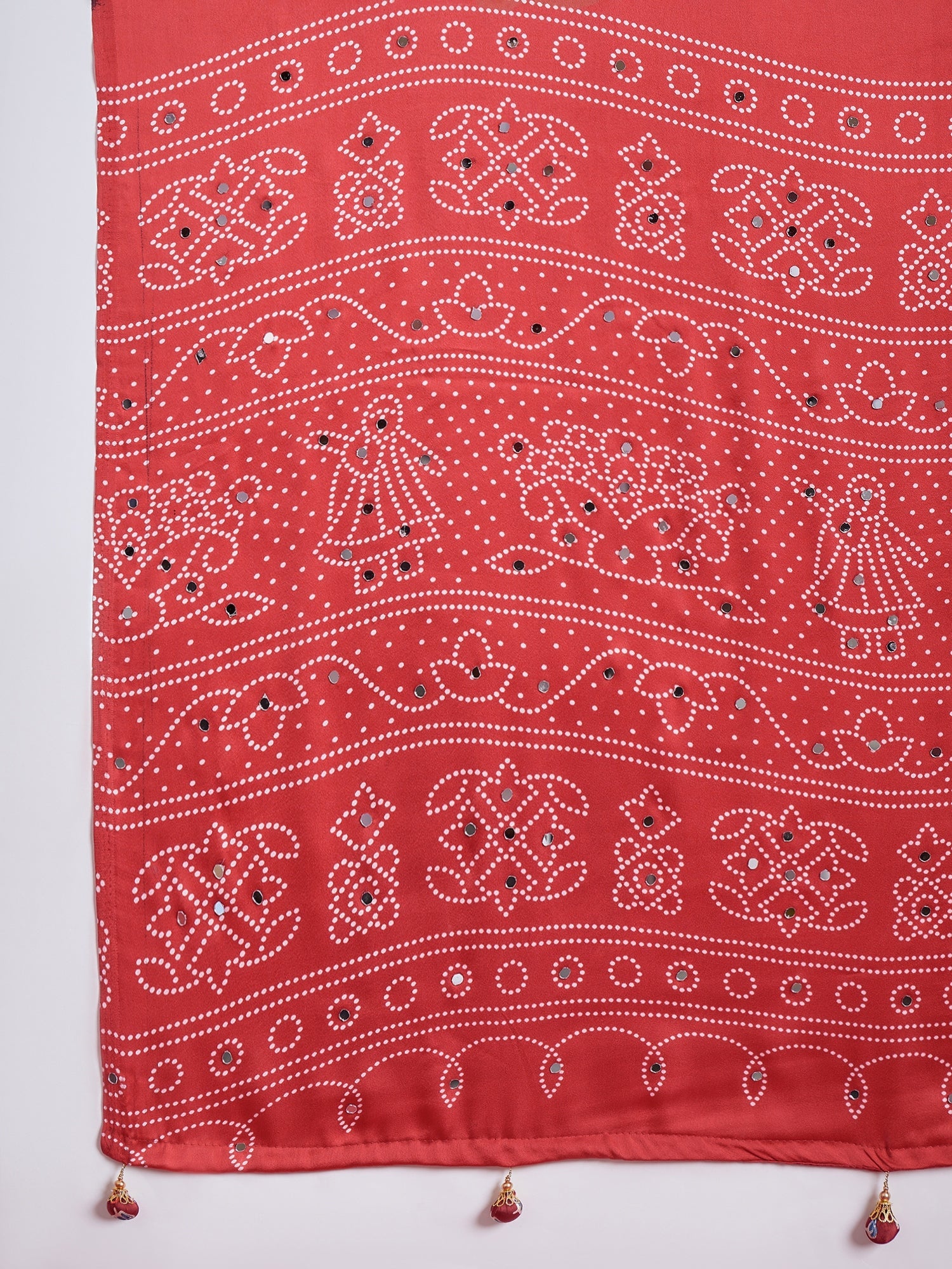 Ruhika Mirror Work Semi Modal Saree for Wedding & Party Wear ClothsVilla