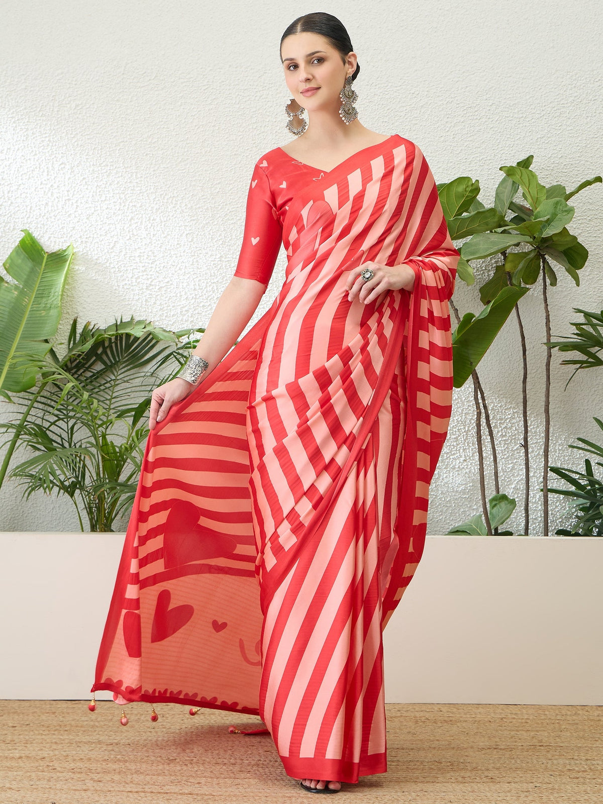 Inayat Classic Semi Modal Saree for Traditional Functions ClothsVilla Main image