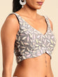 Load image into Gallery viewer, Shimmering Grey Organza Sequin Lehenga Choli Set with Zari Embroidery ClothsVilla