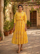 Load image into Gallery viewer, Silk Printed Kurti with Puff Sleeves ClothsVilla