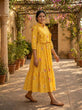Load image into Gallery viewer, Silk Printed Kurti with Puff Sleeves ClothsVilla