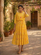 Load image into Gallery viewer, Silk Printed Kurti with Puff Sleeves ClothsVilla