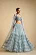 Load image into Gallery viewer, Sky Blue Brighten Your Day Stunning Net Lehenga Set with Sequins Work ClothsVilla