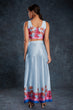 Load image into Gallery viewer, Sky Blue Chic Printed Satin Co-Ord Set Top &amp; Pant ClothsVilla
