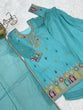 Load image into Gallery viewer, Sky Blue Crunchy Silk Sharara suit ClothsVilla