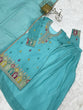 Load image into Gallery viewer, Sky Blue Crunchy Silk Sharara suit ClothsVilla