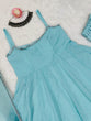 Load image into Gallery viewer, Sky Blue Designer Crunch Silk Hotfix Suit Set with Dupatta | Ready To Wear ClothsVilla