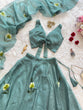 Load image into Gallery viewer, Sky Blue Designer Fandy Crush Handpaint Lehenga Set ClothsVilla