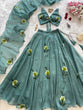 Load image into Gallery viewer, Sky Blue Designer Fandy Crush Handpaint Lehenga Set ClothsVilla