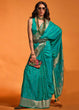 Load image into Gallery viewer, Sky Blue Designer Satin Silk Saree with Blouse Piece ClothsVilla