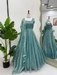 Load image into Gallery viewer, Sky Blue Eid Special Elegant Gown ClothsVilla