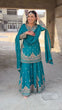 Load image into Gallery viewer, Sky Blue Elegant Chinon Silk 3-Piece Suit Set with Sequin Embroidery &amp; Lace Border Dupatta ClothsVilla