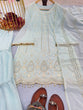 Load image into Gallery viewer, Sky Blue Elegant Designer Party Wear Top, Palazzo &amp; Dupatta Set Clothsvilla