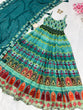 Load image into Gallery viewer, Sky Blue Elegant Digital Printed Organza Anarkali Gown with Georgette Dupatta Clothsvilla