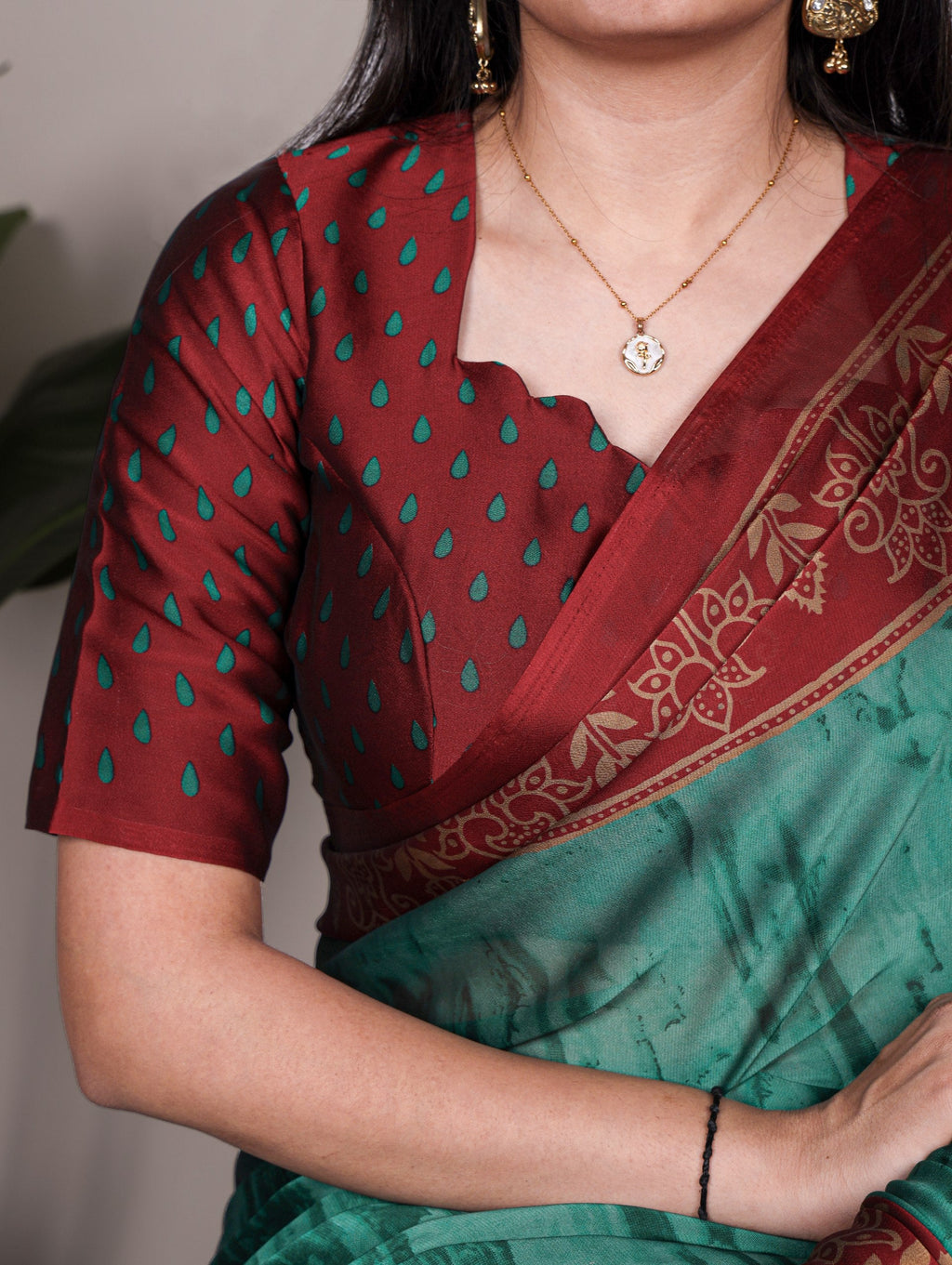 Sky Blue Elegant Rangoli Silk Printed Saree with Matching Unstitched Blouse – Lightweight & Stylish Daily/Festive Wear ClothsVilla