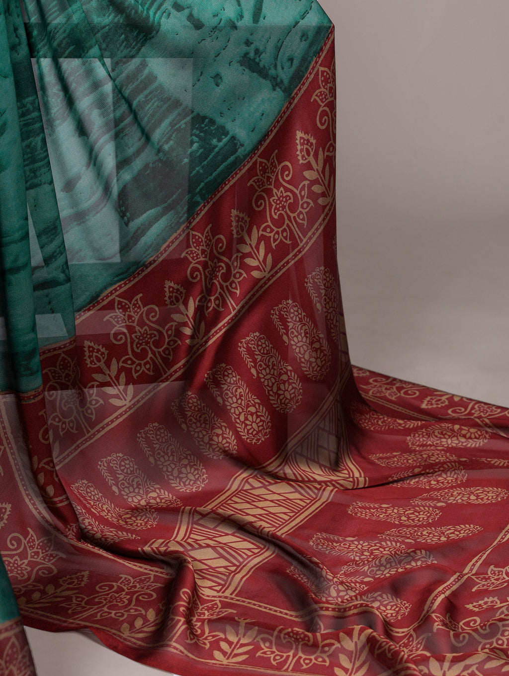 Sky Blue Elegant Rangoli Silk Printed Saree with Matching Unstitched Blouse – Lightweight & Stylish Daily/Festive Wear ClothsVilla