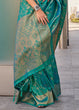 Load image into Gallery viewer, Sky Blue Elegant Soft Banarasi Blended Silk Saree ClothsVilla
