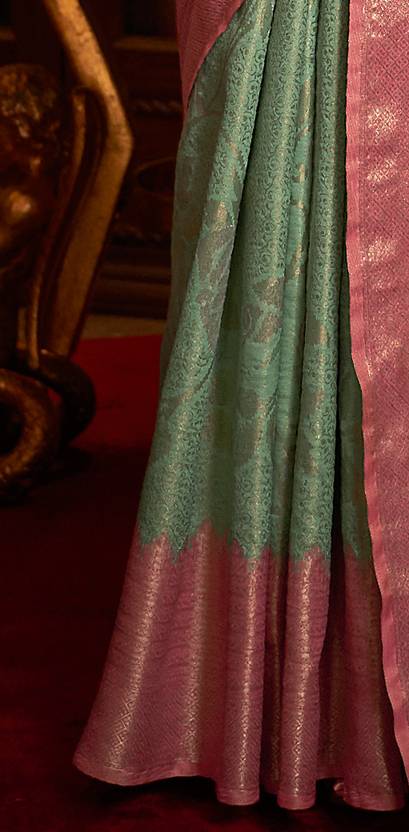 Sky Blue Elegant Tanchoi Woven Banarasi Silk Blend Saree with Blouse Piece ClothsVilla