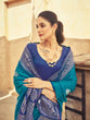 Load image into Gallery viewer, Sky Blue Elegant Zari Woven Cotton Slub Saree with Georgette Blouse ClothsVilla