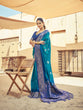 Load image into Gallery viewer, Sky Blue Elegant Zari Woven Cotton Slub Saree with Georgette Blouse ClothsVilla