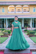 Load image into Gallery viewer, Sky Blue Embroidered Lehenga Choli ClothsVilla