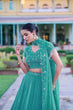 Load image into Gallery viewer, Sky Blue Embroidered Lehenga Choli ClothsVilla