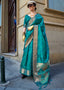 Sky Blue Ethereal Organza Silk Saree – Graceful & Glamorous Drape ClothsVilla