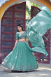 Load image into Gallery viewer, Sky Blue Georgette Embroidered Lehenga ClothsVilla
