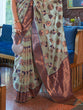 Load image into Gallery viewer, Sky Blue Graceful Bollywood Style Organza Saree with Unstitched Blouse Piece ClothsVilla