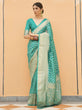 Load image into Gallery viewer, Sky Blue Graceful Georgette Saree with Unstitched Blouse Piece ClothsVilla
